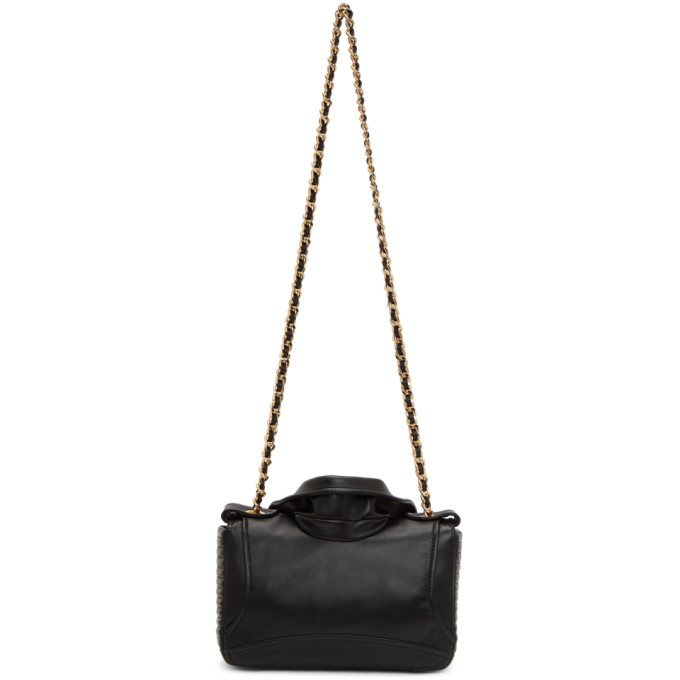 MOSCHINO MOSCHINO BLACK BIKER JACKET SHOULDER BAG