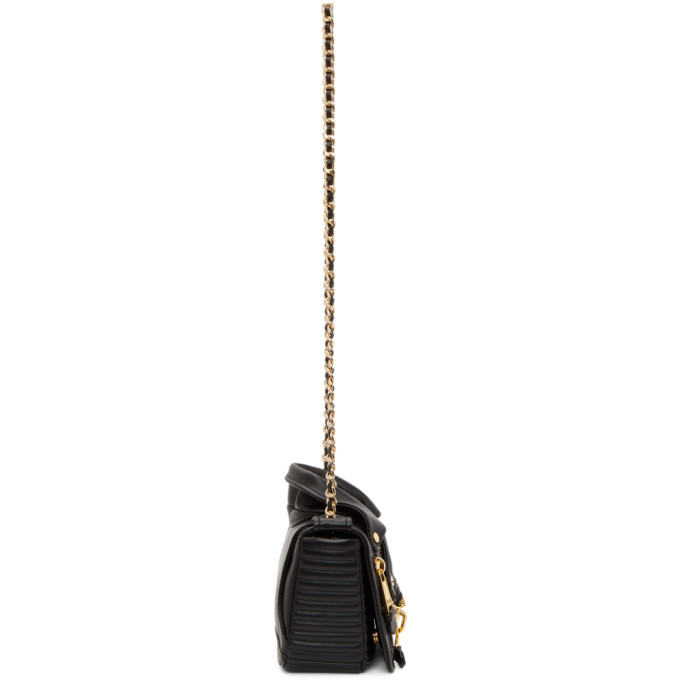 MOSCHINO MOSCHINO BLACK BIKER JACKET SHOULDER BAG