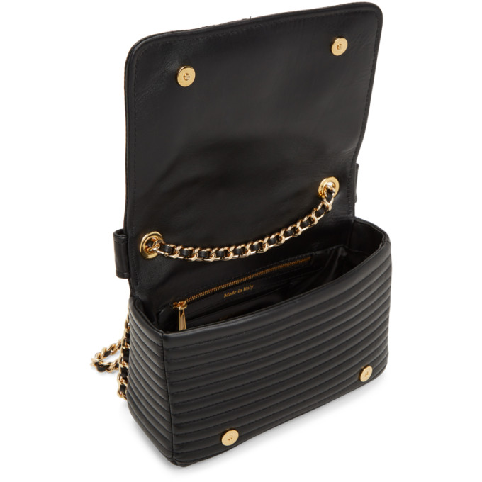 MOSCHINO MOSCHINO BLACK BIKER JACKET SHOULDER BAG