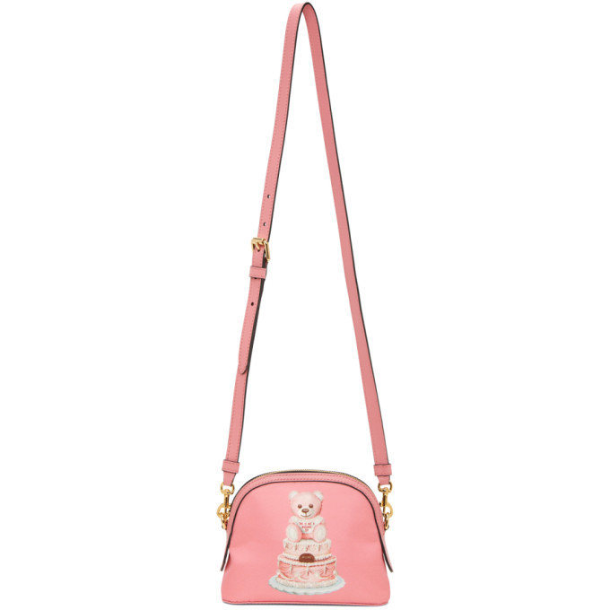 Click to view more detailed imagery on our partner's website Moschino Women's Cross-body Messenger Shoulder Bag Cake Teddy Bear In A1207 Pink