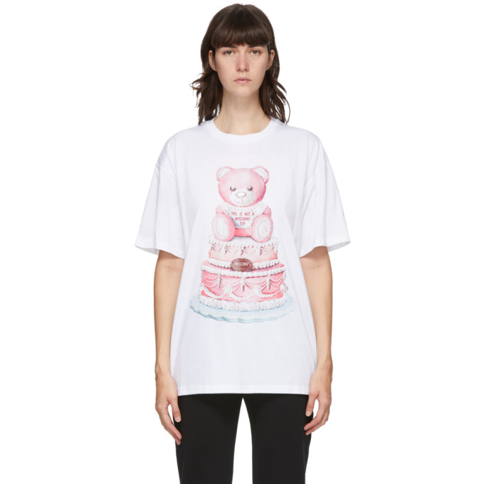 Moschino Cake Teddy Bear Print T-shirt 