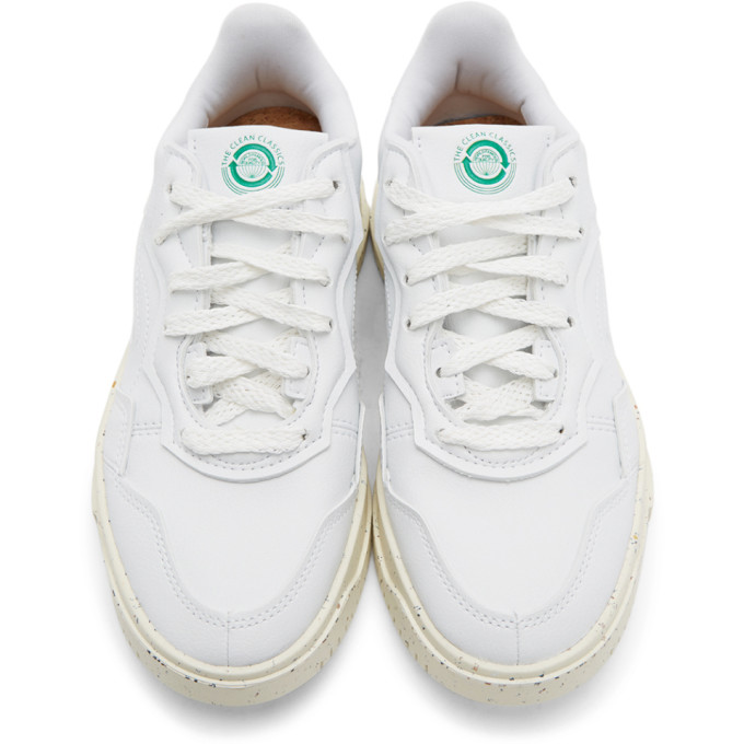 ADIDAS ORIGINALS ADIDAS ORIGINALS WHITE CLEAN CLASSICS SC PREMIERE SNEAKERS