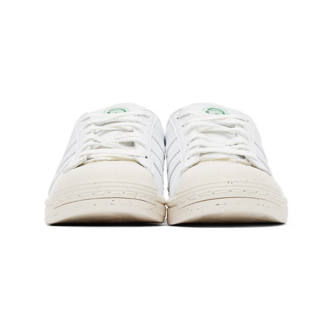 ADIDAS ORIGINALS ADIDAS ORIGINALS WHITE CLEAN CLASSICS SUPERSTAR SNEAKERS