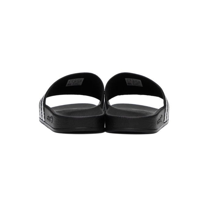 ADIDAS ORIGINALS ADIDAS ORIGINALS BLACK AND WHITE ADILETTE SLIDES