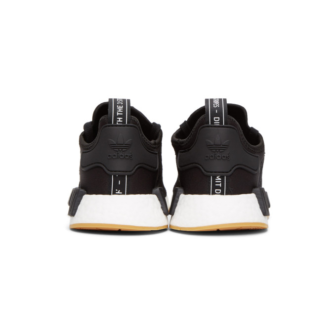 ADIDAS ORIGINALS ADIDAS ORIGINALS BLACK AND WHITE NMD-R1 SNEAKERS