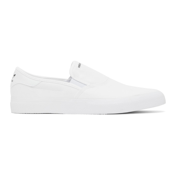 adidas originals 3mc slip on sneakers in white