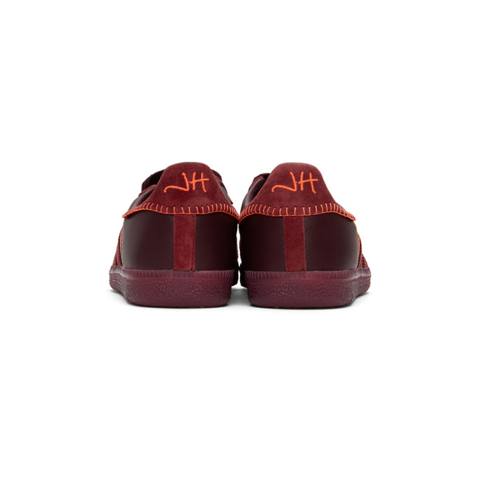 ADIDAS ORIGINALS ADIDAS ORIGINALS BURGUNDY JONAH HILL EDITION SAMBA SNEAKERS