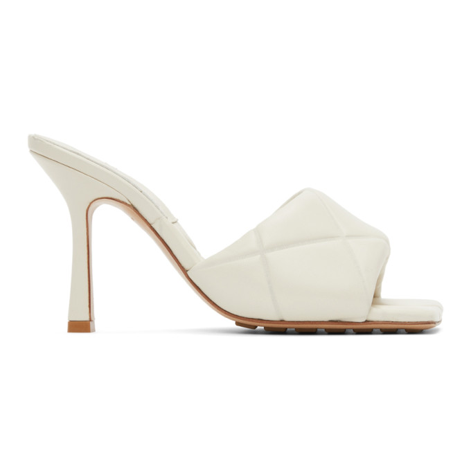 white bottega veneta sandals