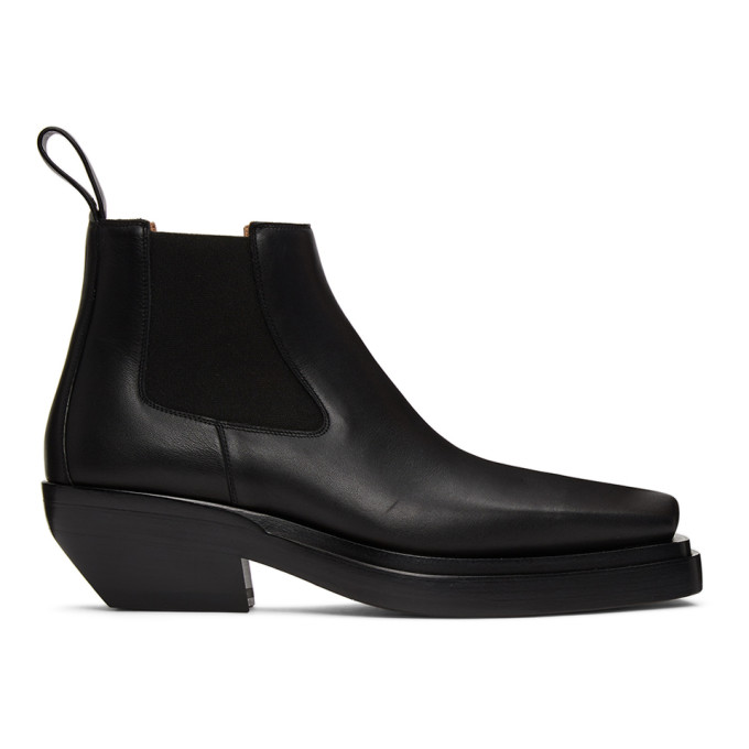 Bottega Veneta Black 'the Lean' Chelsea Boots In 1000 Black | ModeSens