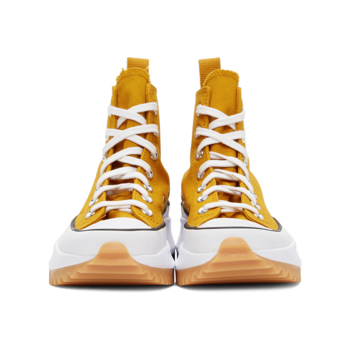 CONVERSE ORANGE RUN STAR HIKE HIGH-TOP SNEAKERS