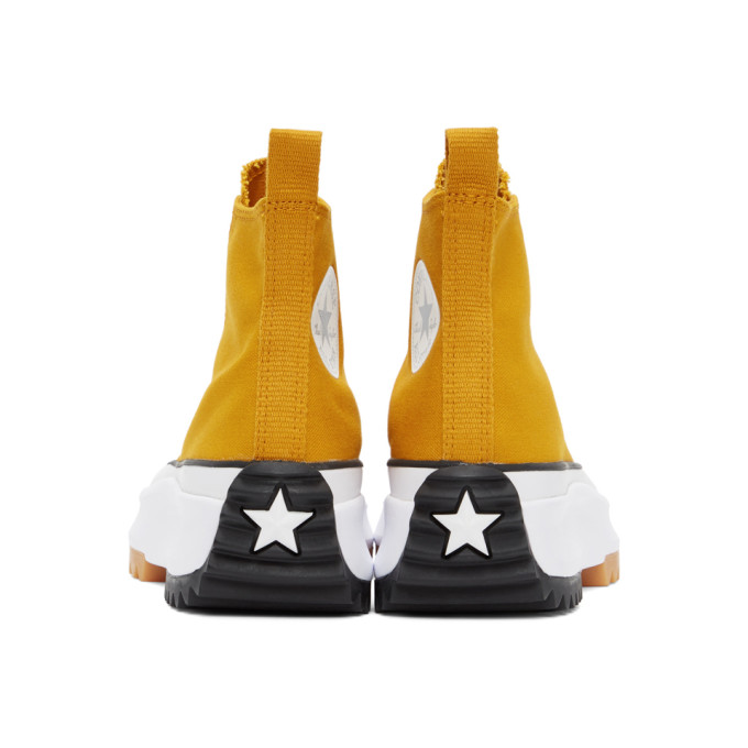 CONVERSE ORANGE RUN STAR HIKE HIGH-TOP SNEAKERS