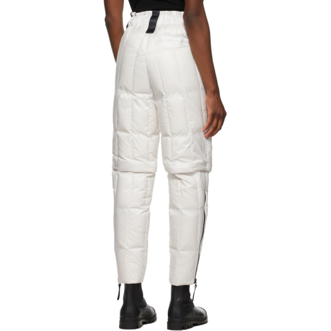 ISSEY MIYAKE WHITE DOWN TRANSFORM TROUSERS