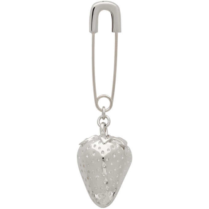 AMBUSH AMBUSH SILVER STRAWBERRY CHARM EARRING