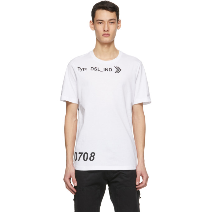 DIESEL DIESEL WHITE T-JUST-A42 T-SHIRT