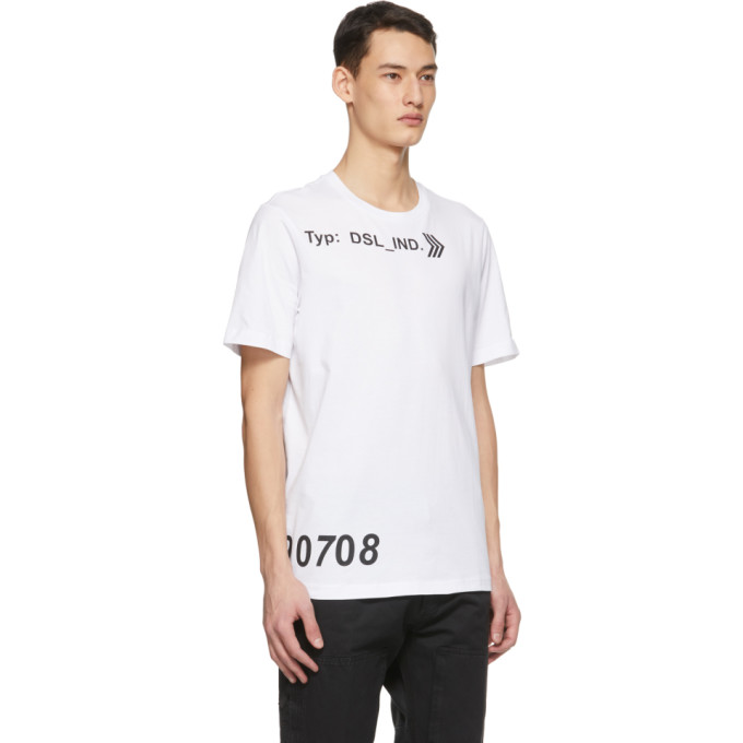 DIESEL DIESEL WHITE T-JUST-A42 T-SHIRT