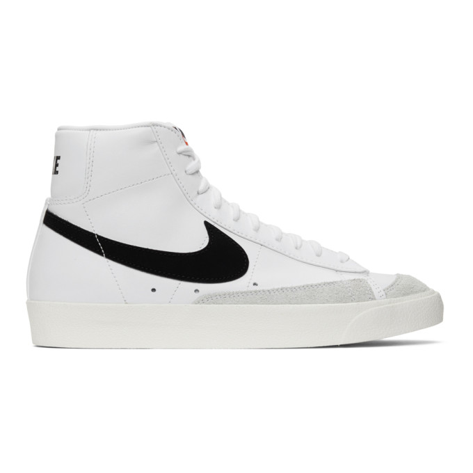 NIKE NIKE WHITE BLAZER MID 77 VINTAGE SNEAKERS