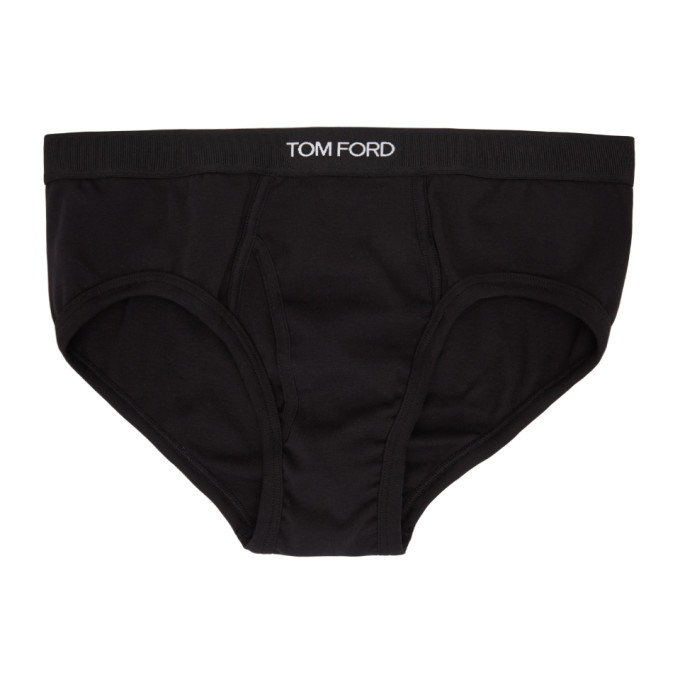 TOM FORD TWO-PACK BLACK COTTON BRIEFS