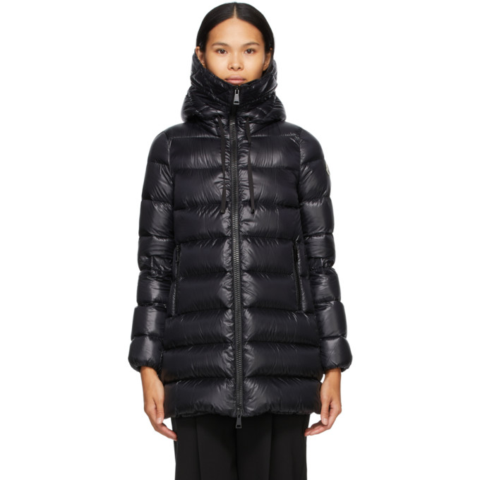 MONCLER BLACK DOWN SUYEN COAT