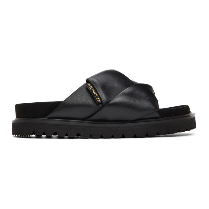 MONCLER BLACK FANTINE SANDALS