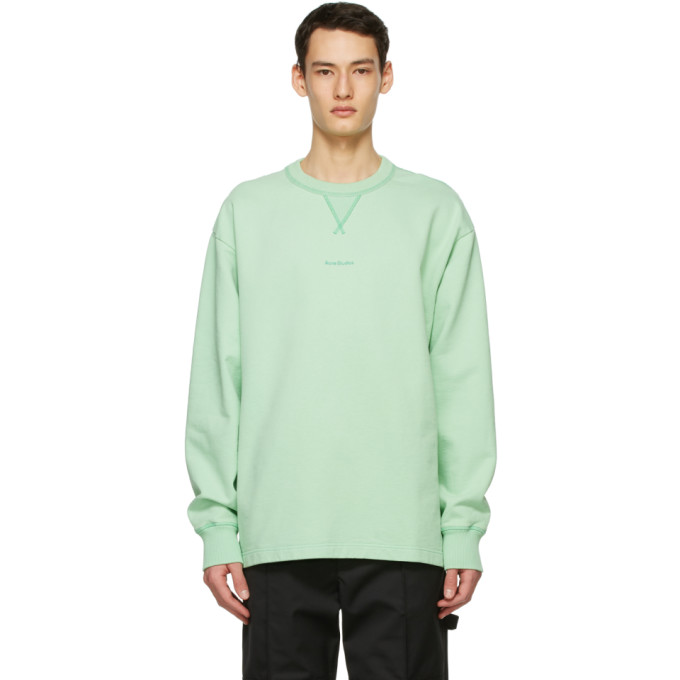 ACNE STUDIOS GREEN LOGO SWEATSHIRT