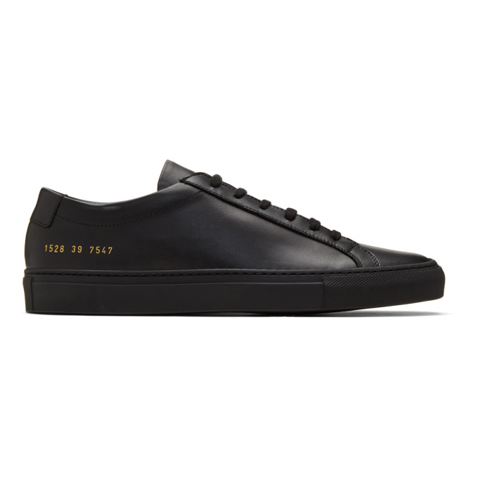 Common Projects Round Toe Low Top Sneakers With Flat Sole In Multi