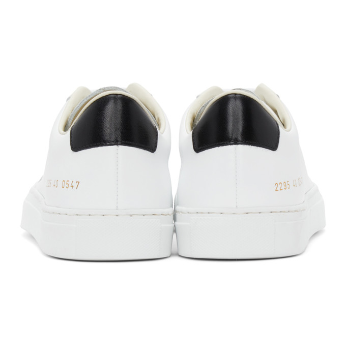 Common Projects White Retro Low Sneakers In White/black | ModeSens