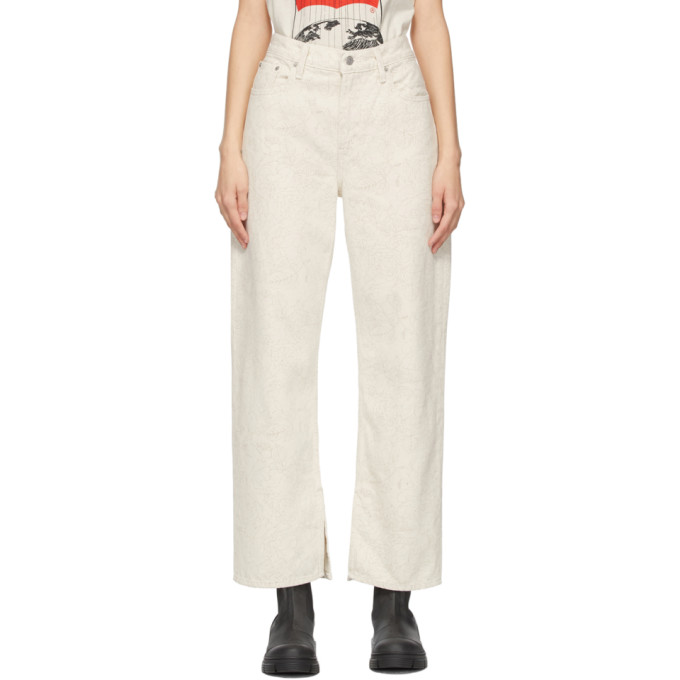 GANNI OFF-WHITE LEVI'S EDITION LOOSE STRAIGHT JEANS