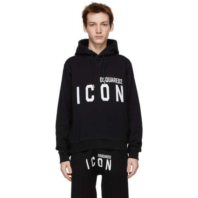 DSQUARED2 DSQUARED2 BLACK ICON HOODIE