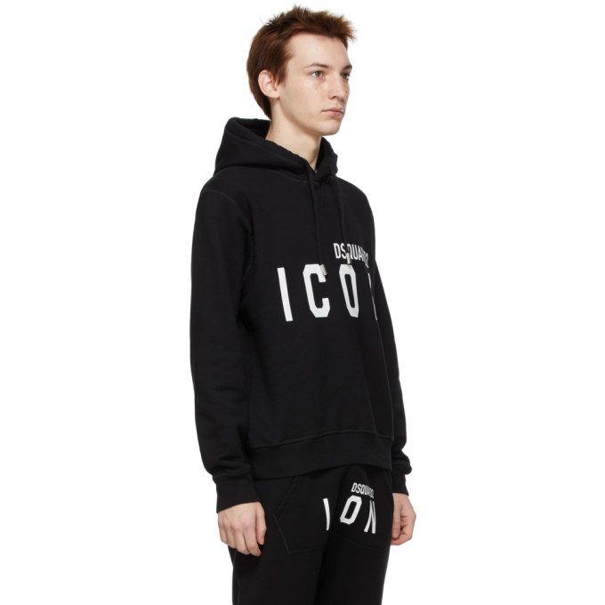 DSQUARED2 DSQUARED2 BLACK ICON HOODIE