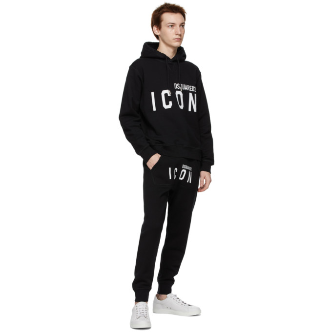 DSQUARED2 DSQUARED2 BLACK ICON HOODIE