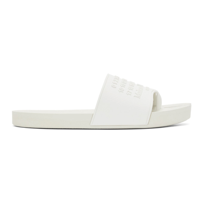 MAISON MARGIELA WHITE TABI SLIDES