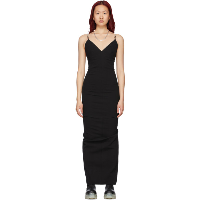 RICK OWENS BLACK MAILLOT DRESS