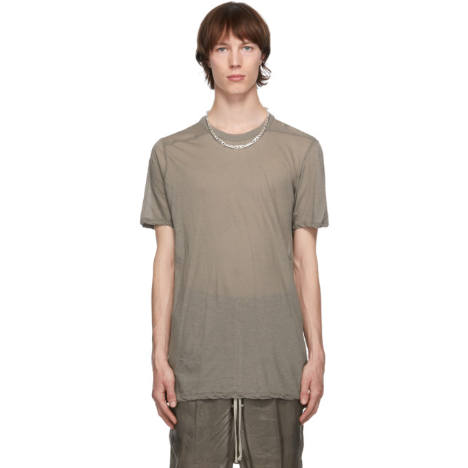 RICK OWENS TAUPE LEVEL T-SHIRT