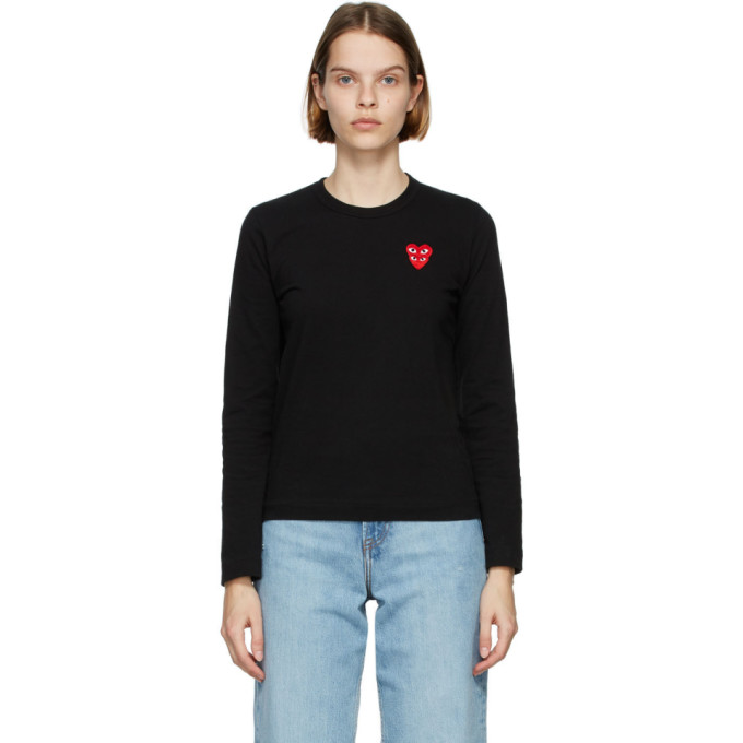 cdg longsleeve black