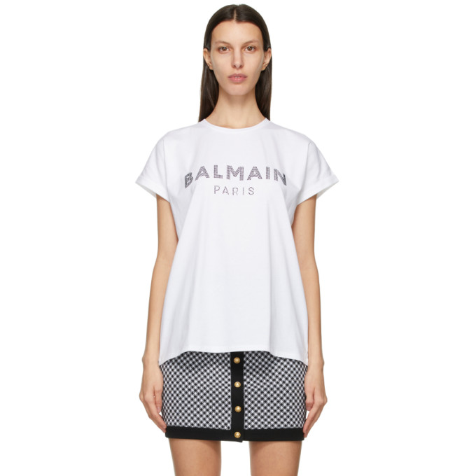 white balmain t shirt