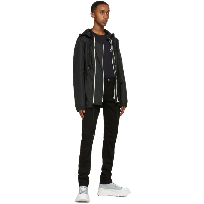 ALEXANDER MCQUEEN ALEXANDER MCQUEEN NAVY SAFETY PIN SKULL T-SHIRT