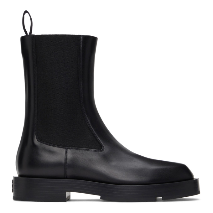 GIVENCHY BLACK SHOW CHELSEA BOOTS