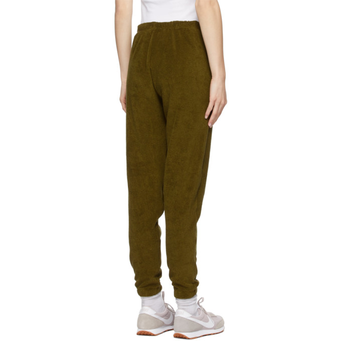 Shop Gil Rodriguez Ssense Exclusive Green Terry Beachwood Lounge Pants In Olive