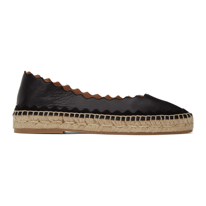 CHLOÉ BLACK INGRID ESPADRILLES