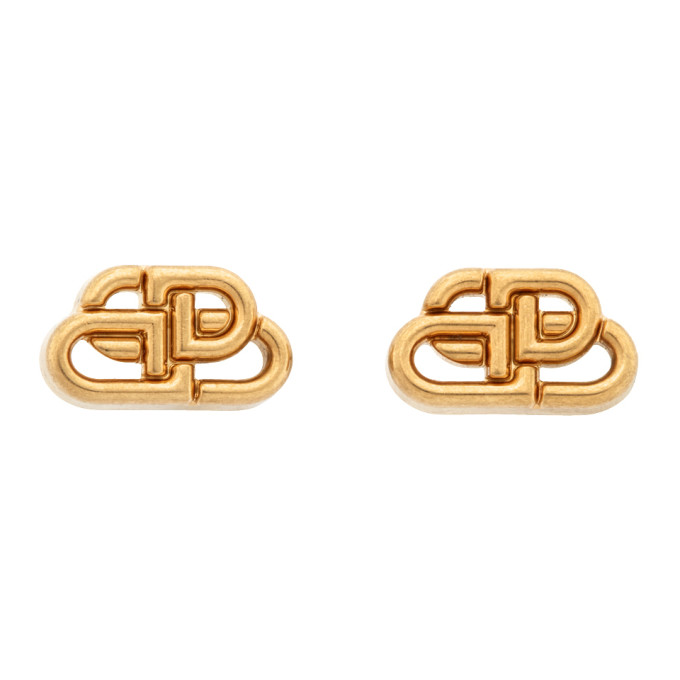 Click to view more detailed imagery on our partner's website Balenciaga Bb Xs Gold-plated Stud Earrings