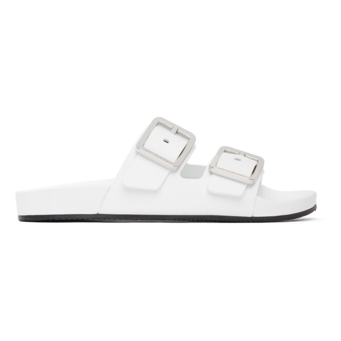 BALENCIAGA WHITE MALLORCA SANDALS