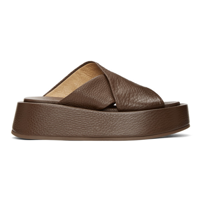 MARSÈLL BROWN PIATTAFORMA SANDALS