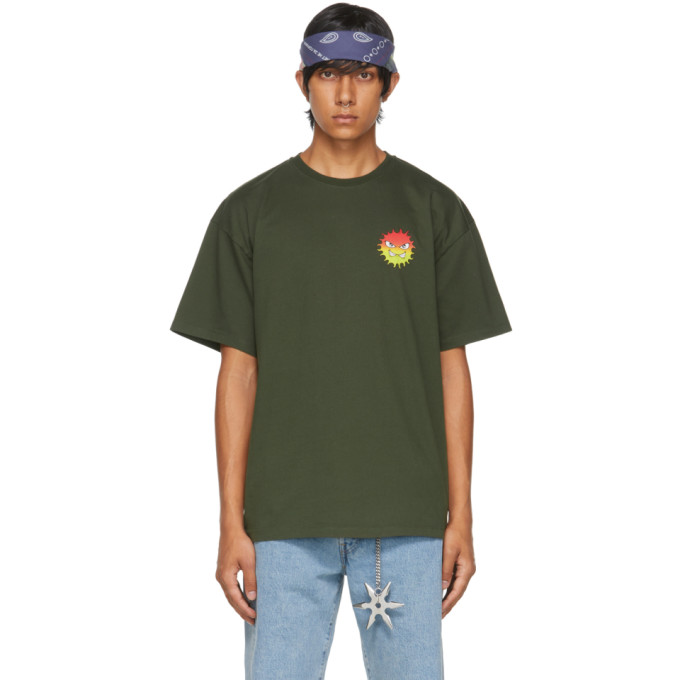 RASSVET KHAKI ANGRY SUN T-SHIRT