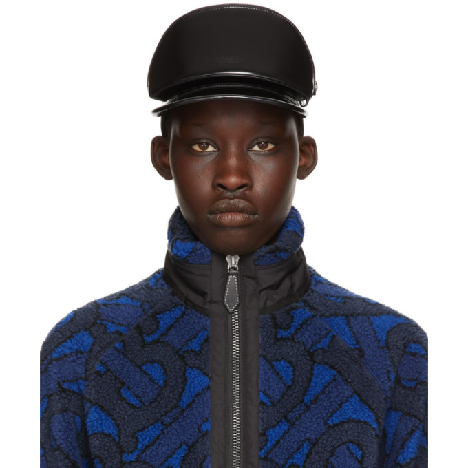 Burberry Black Faye Visor Cap In Black