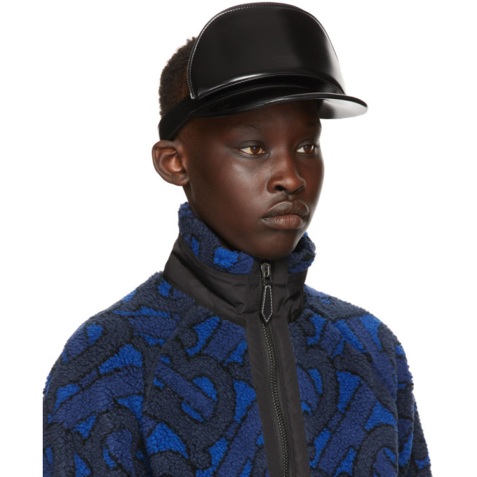 Burberry Black Faye Visor Cap In Black