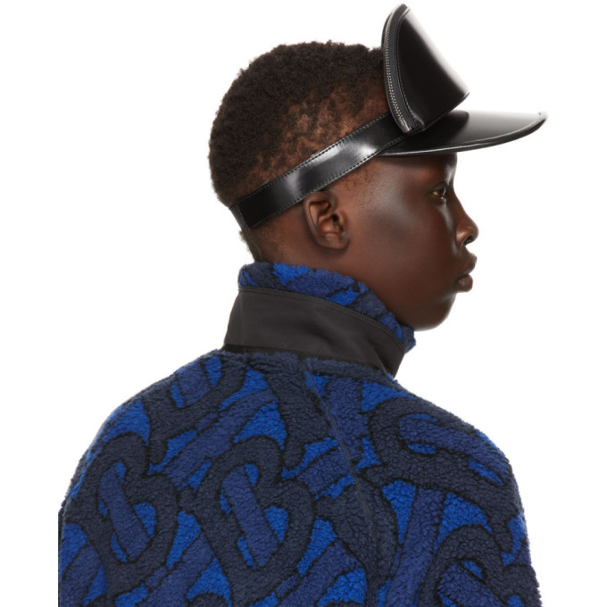 Burberry Black Faye Visor Cap In Black