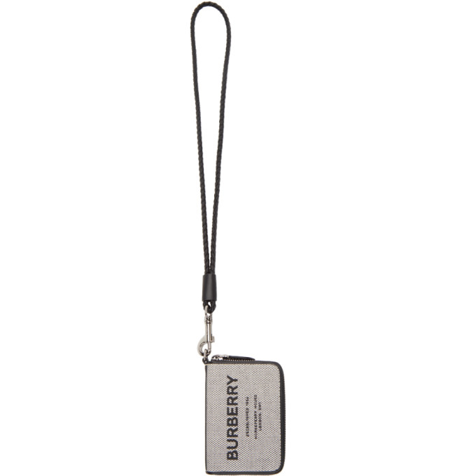 Buy Burberry Horseferry Card Case Lanyard 'Midnight Navy' - 8043761