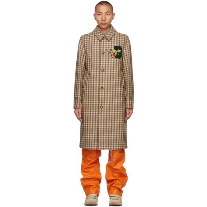 BURBERRY BEIGE CHECK BLACKFORD CAR COAT