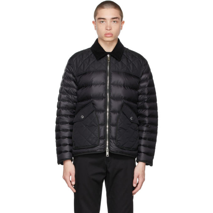 BURBERRY BLACK DOWN DIAMOND QUILTED JACKET