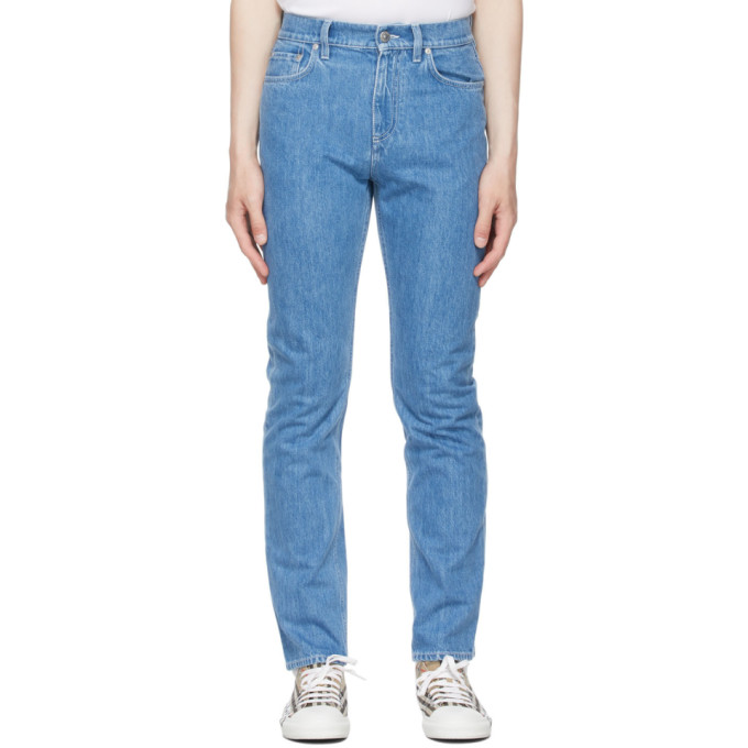 BURBERRY BLUE STRAIGHT FIT JEANS